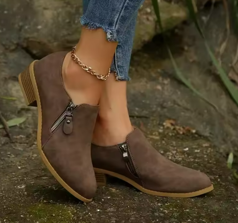 Schicke Bronte Orthopädische Reißverschluss-Stiefeletten für Komfort und Stil