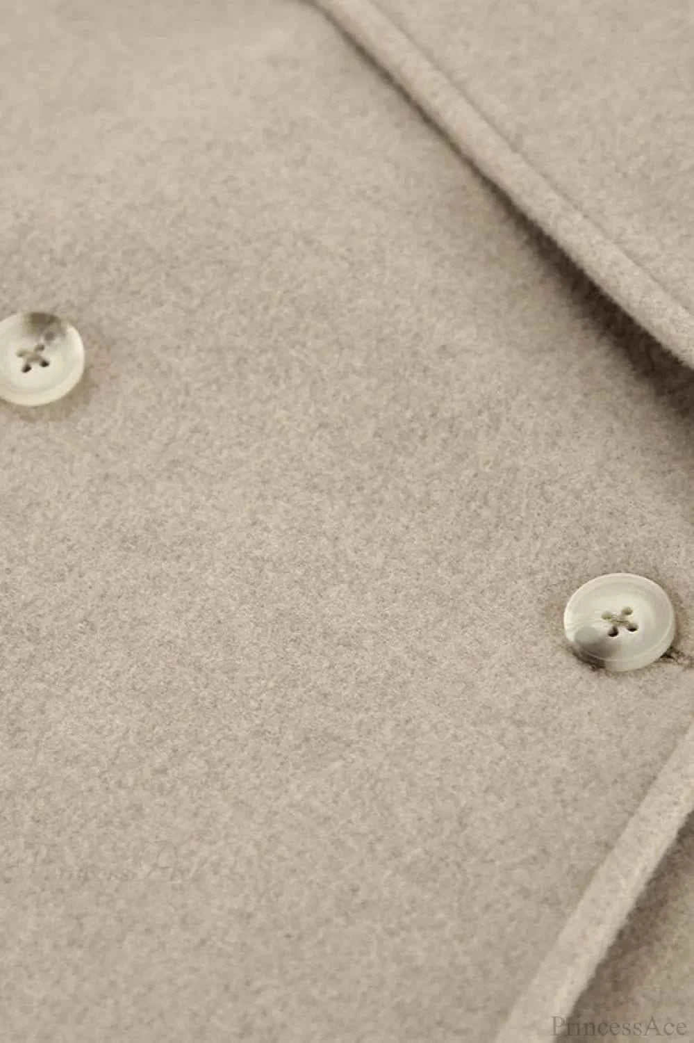 Stil Klassischer Vintage Khaki Wollmix-Doppelreihiger Mantel für einen warmen und klassischen Look