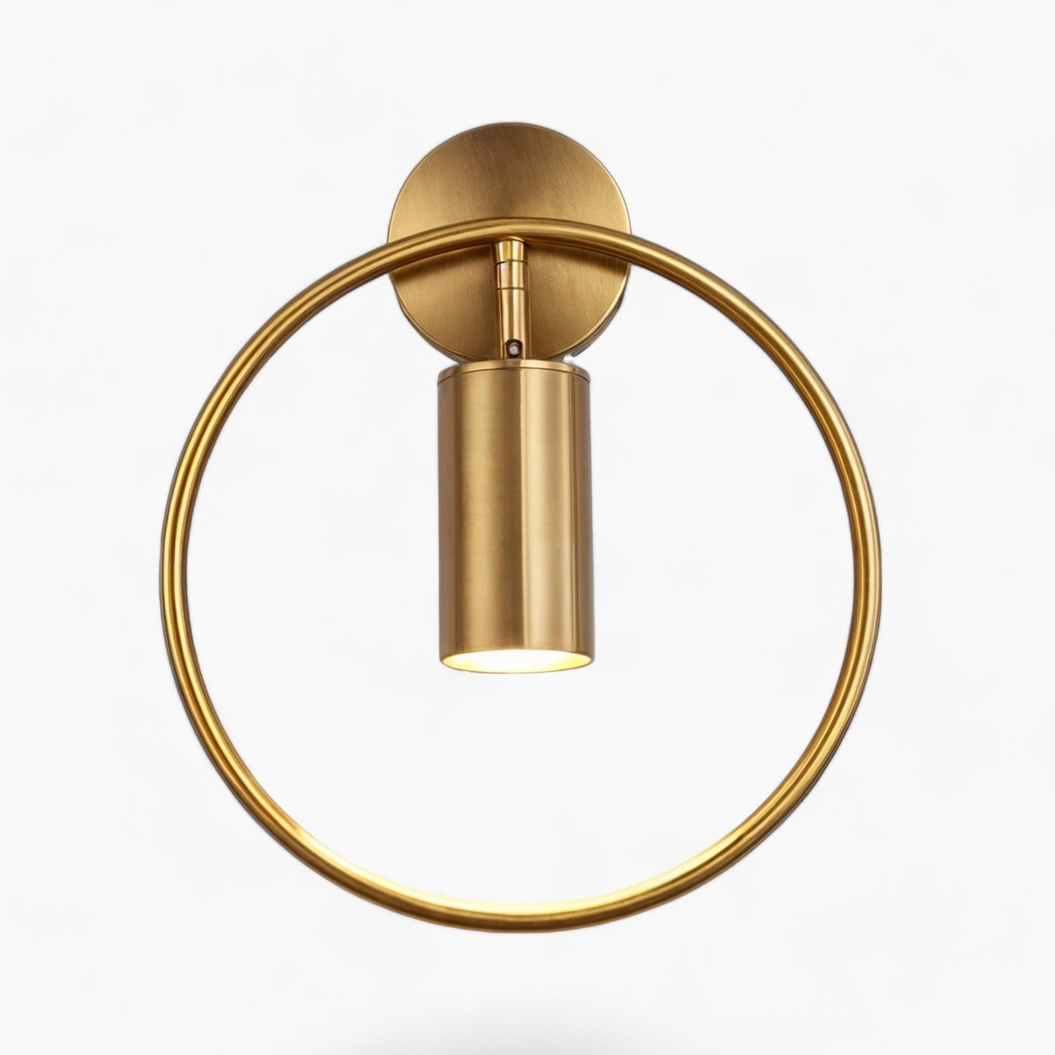 Elegante Wandlampe aus Stahl und Glas mit LED-Beleuchtung, schwarz/or Lackierung für eine moderne und anspruchsvolle Dekoration