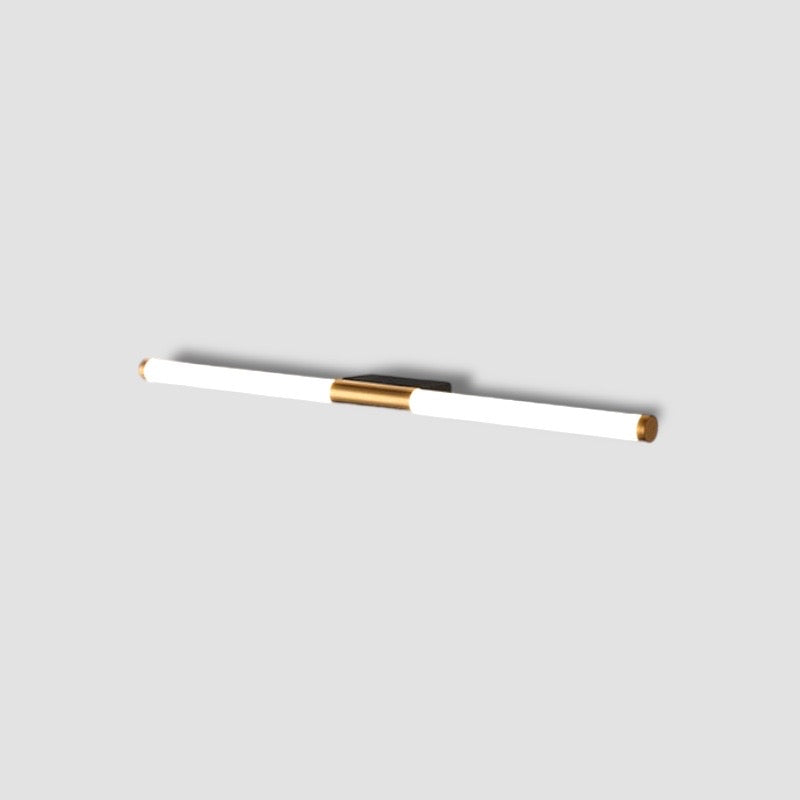 Veralyn - Elegante goldfarbene LED-Wandlampe in Stabform für das Schlafzimmer