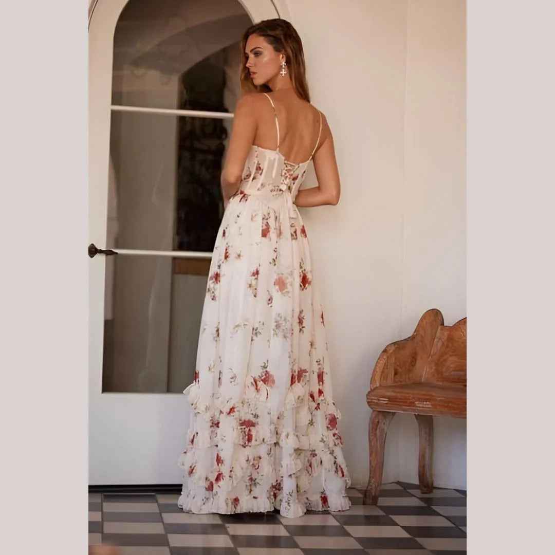 Sonja Midikleid mit zartem Blumenmuster