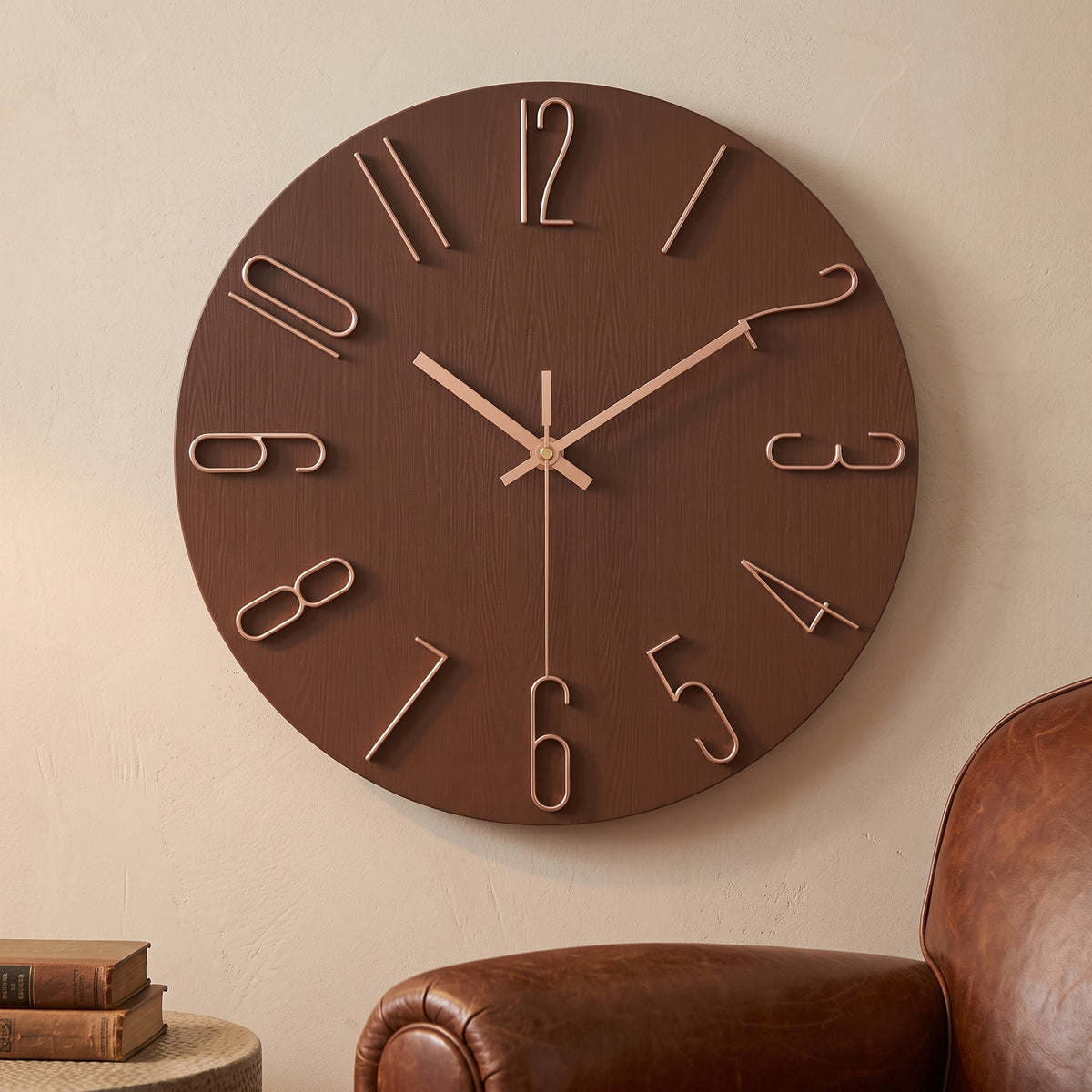 WireClock Moderne Wanduhr für Wohnzimmer