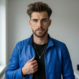 Stilvolle Glattlederjacke mit modernem Schnitt für den perfekten Look