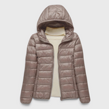 Damen gesteppte Steppjacke mit Kapuze