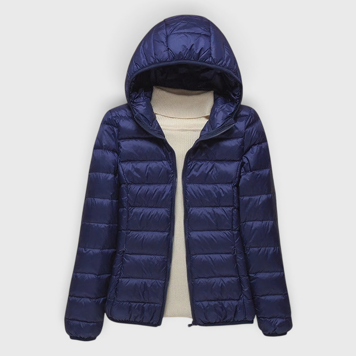 Damen gesteppte Steppjacke mit Kapuze