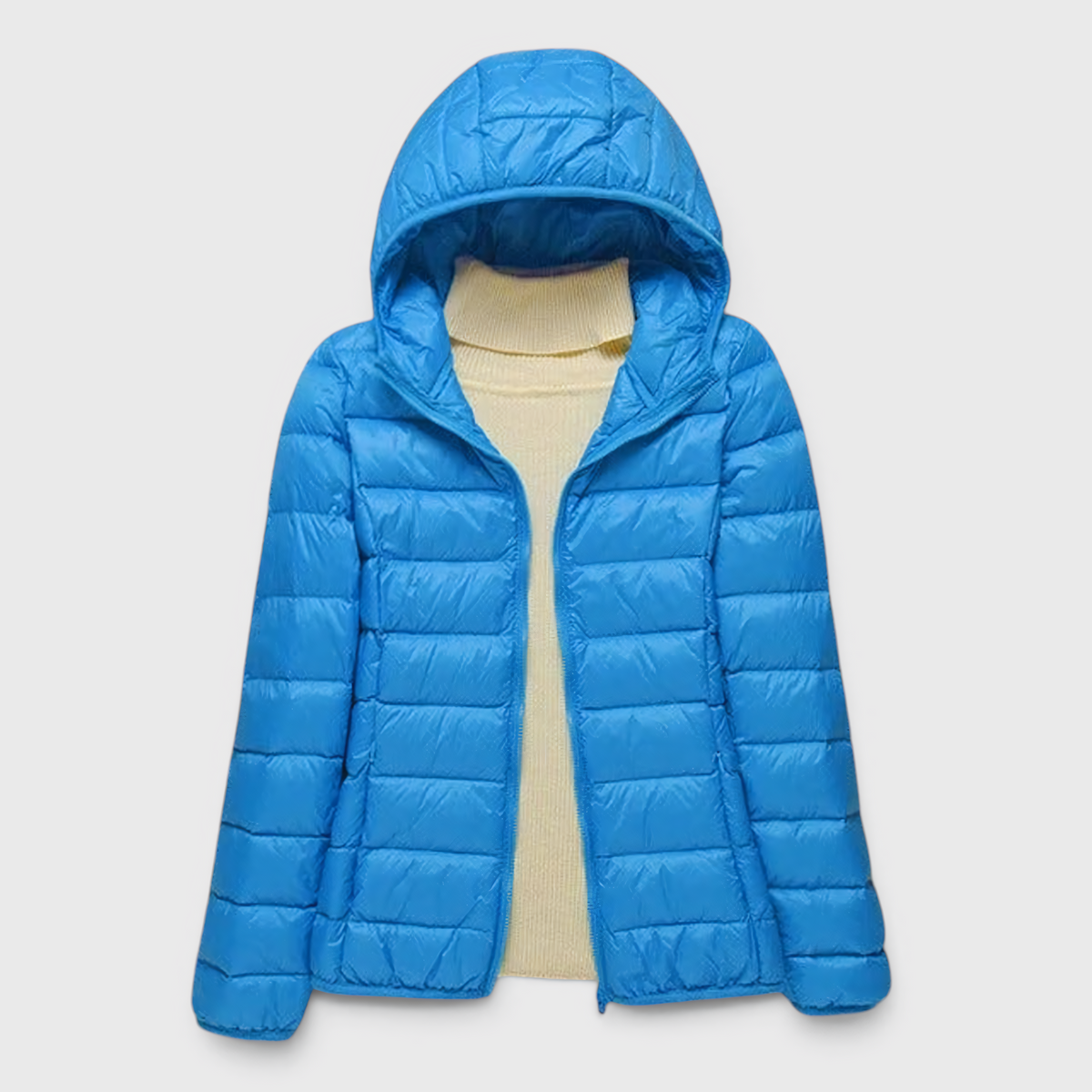 Damen gesteppte Steppjacke mit Kapuze