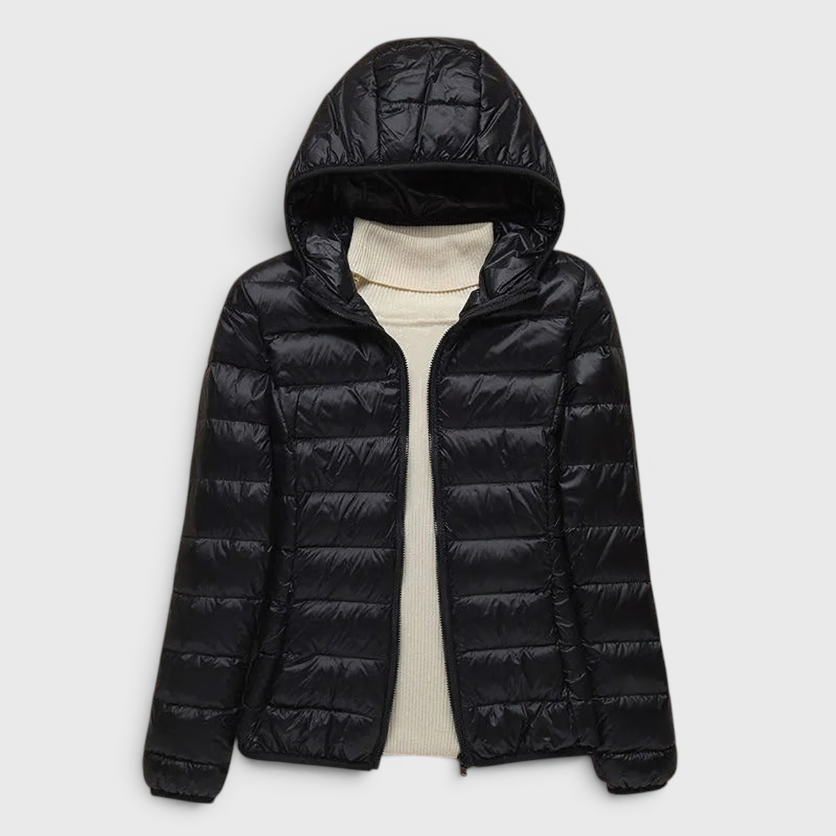 Damen gesteppte Steppjacke mit Kapuze