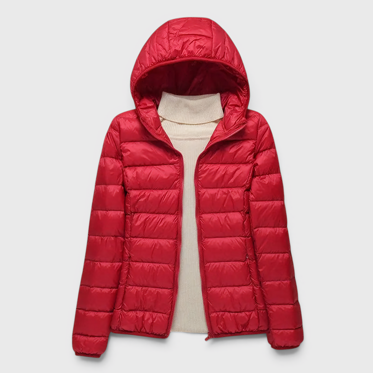 Damen gesteppte Steppjacke mit Kapuze