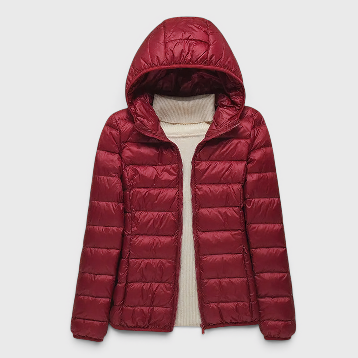 Damen gesteppte Steppjacke mit Kapuze