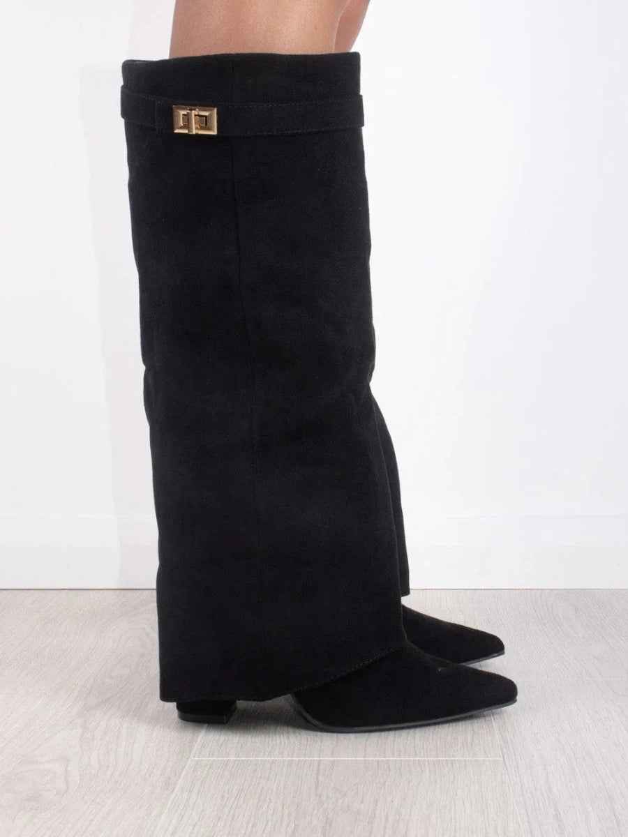DAISY - Kuschelige High Heel Stiefel mit Reißverschluss für den Winter