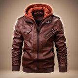 Robert Kapuzenlederjacke