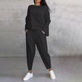 Set casual da donna Maya: top e pantaloni comodi e larghi per tutti i giorni