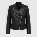 Damen Bikerjacke aus Kunstleder