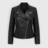 Damen Bikerjacke aus Kunstleder